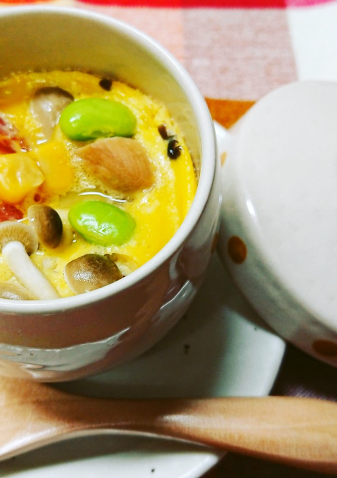 冷やしてさっぱりと♪夏野菜茶碗蒸し-レシピのメイン写真