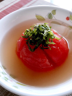 簡単♪生姜香る♡トマトの冷製スープ-レシピのメイン写真