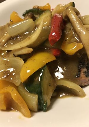 サンマ水煮缶★あんかけ野菜・カレー味-レシピのメイン写真