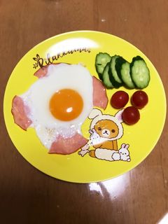 ハムエッグ♪-レシピのメイン写真
