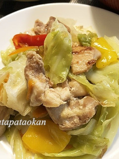 鶏もも肉とキャベツの炒め物-レシピのメイン写真