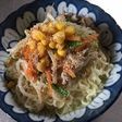 夏野菜集合の簡単冷麺