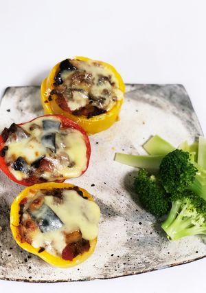 ピーマン肉詰めのチーズ焼き-レシピのメイン写真