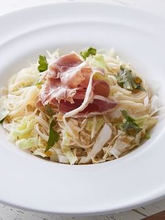白菜と生ハムの冷製パスタ-レシピのメイン写真