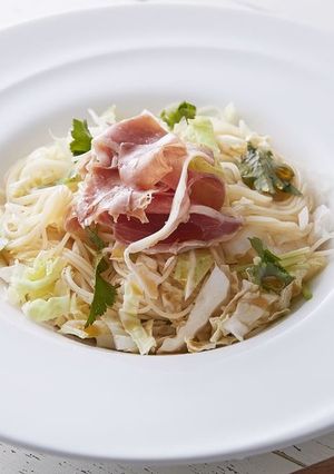 白菜と生ハムの冷製パスタ-レシピのメイン写真