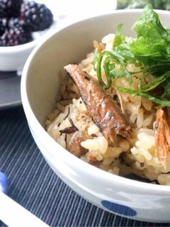 秋刀魚とキノコの炊き込みご飯☆-レシピのメイン写真