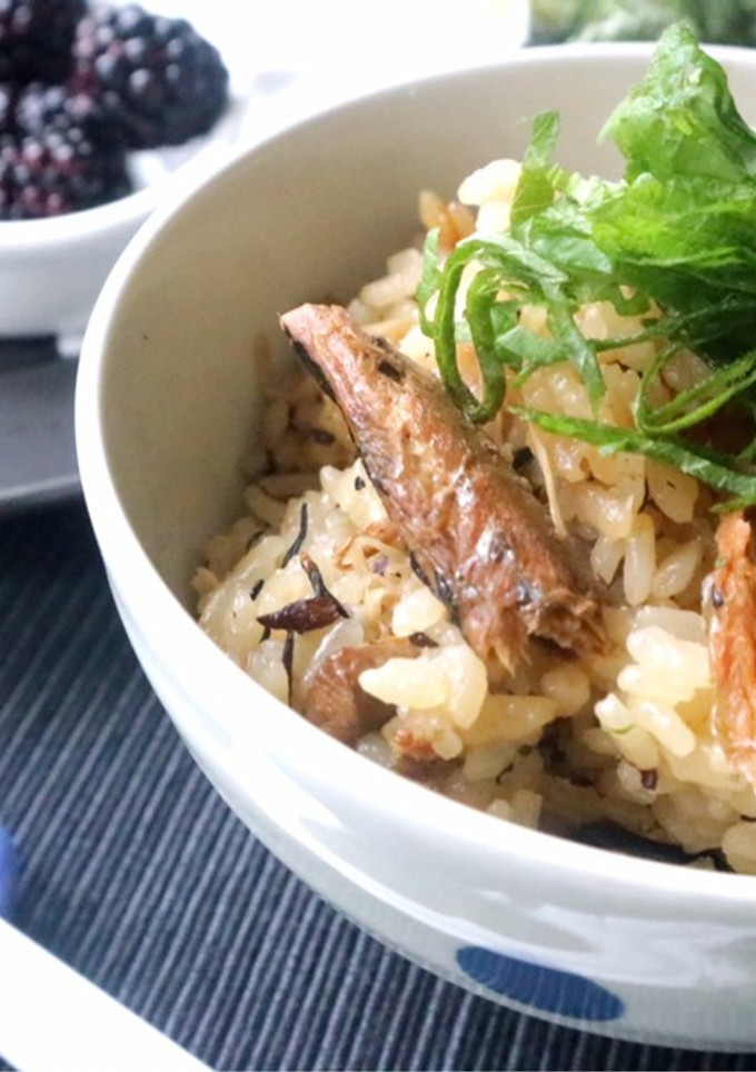 秋刀魚とキノコの炊き込みご飯☆-レシピのメイン写真