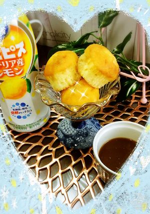ミニカップケーキでコーヒーカルピス❣️-レシピのメイン写真