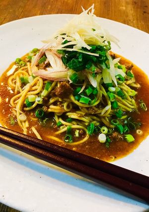 糖質制限!薬味たっぷり和風ミートパスタ-レシピのメイン写真