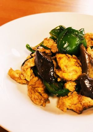 夏野菜とふわふわ卵の中華炒め-レシピのメイン写真