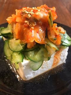 ヘルシー♡きゅうりとキムチの冷や奴-レシピのメイン写真