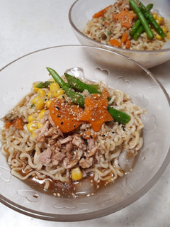 サッポロ一番★夏野菜冷やしラーメン-レシピのメイン写真