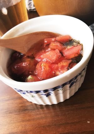 夏バテにもツワリにも。超簡単もずくトマト-レシピのメイン写真