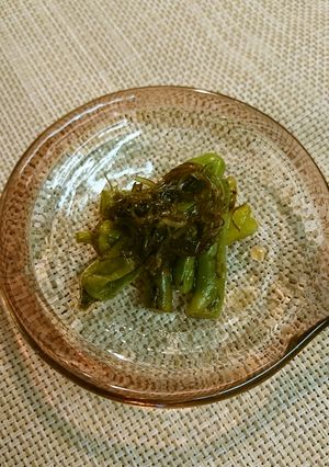 いんげんとしし唐焼き煮びたしねば昆布和え-レシピのメイン写真