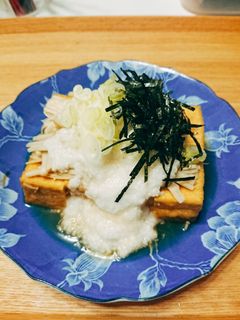 レンジで簡単◎厚揚げとえのきのとろろがけ-レシピのメイン写真