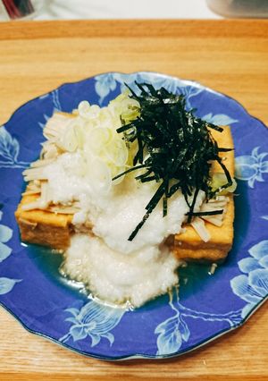 レンジで簡単◎厚揚げとえのきのとろろがけ-レシピのメイン写真