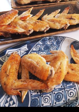 ダシ粉で揉むだけ❤手羽先のうんめ❤塩焼き-レシピのメイン写真