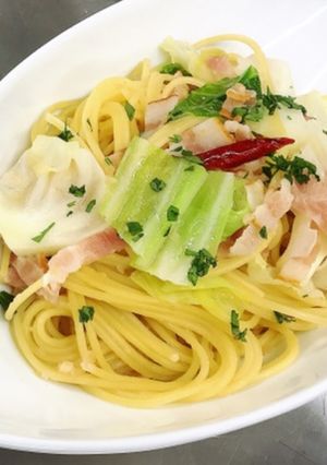 キャベツのペペロンチーノ-レシピのメイン写真