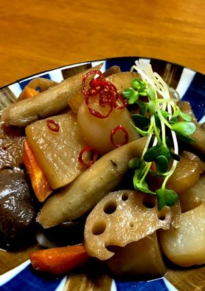 こんにゃくと根菜の炒り煮 *☻*-レシピのメイン写真