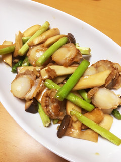 ホタテと野菜のガリバタ醤油炒め-レシピのメイン写真