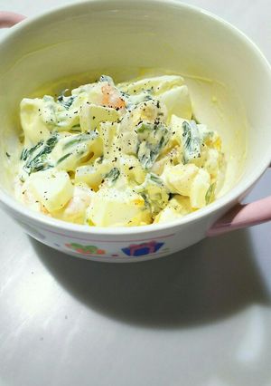 えびと卵とほうれん草のマヨサラダ-レシピのメイン写真