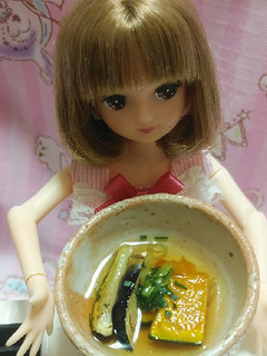 リカちゃんサイズ♡かぼちゃとなす煮浸しꕤ-レシピのメイン写真