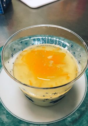 子供と作る！オレンジソースのミルクプリン-レシピのメイン写真