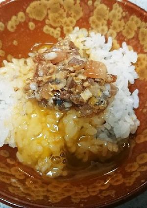 なめろう+たまごかけごはん-レシピのメイン写真