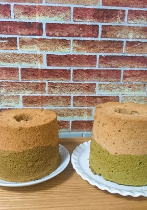 抹茶×小豆シフォンケーキ-レシピのメイン写真