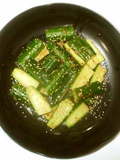 ピリ辛きゅうり♪簡単ごま油トウバンジャン-レシピのメイン写真