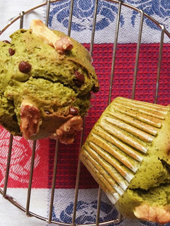 *バター無し!抹茶チョコチップマフィン*-レシピのメイン写真
