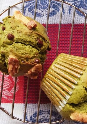 ＊バター無し！抹茶チョコチップマフィン＊-レシピのメイン写真