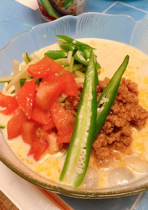 冷やし豆乳坦々冷麦-レシピのメイン写真