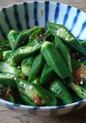 オクラの梅あえ♪ 常備菜を使って-レシピのメイン写真