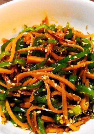 【常備菜】人参とピーマンのXO醤炒め-レシピのメイン写真