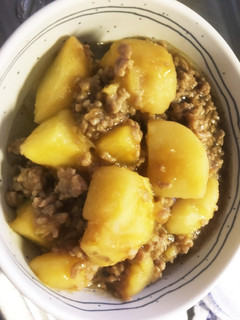 10分で出来るじゃがいもとひき肉の餡掛け-レシピのメイン写真