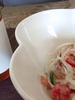 柿酢のサーモンマリネ-レシピのメイン写真