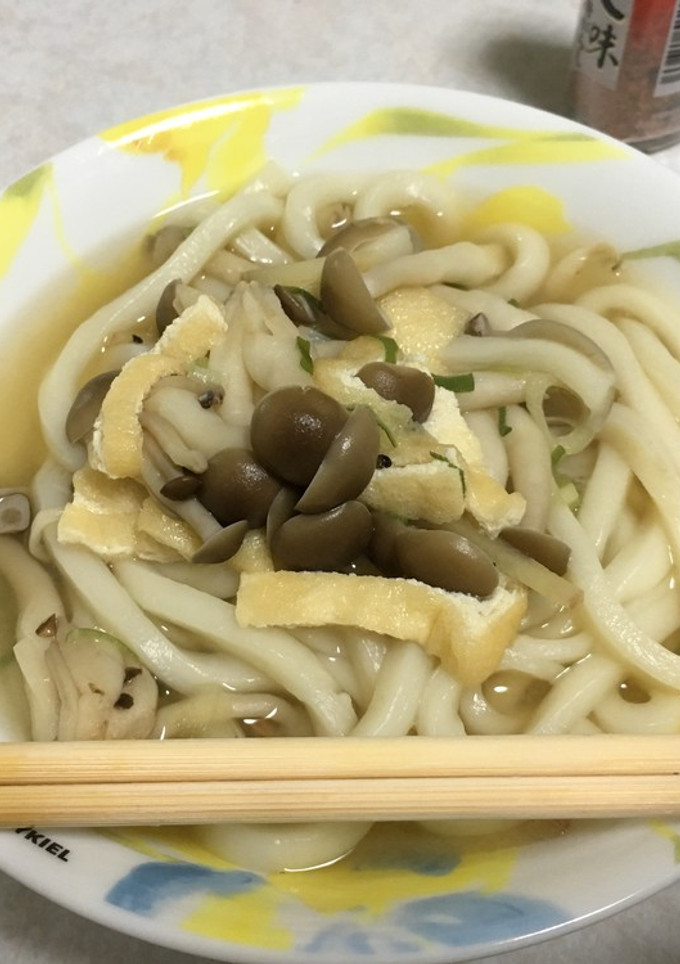 きのこときざみ揚げのうどん-レシピのメイン写真