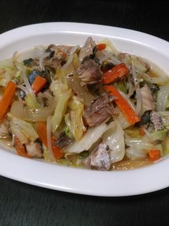 ダイエットにも☆サバ缶で簡単野菜炒め♪-レシピのメイン写真