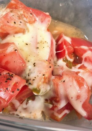 【簡単】トマトチーズ-レシピのメイン写真