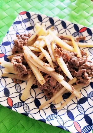 牛肉とじゃがいもの炒め物-レシピのメイン写真