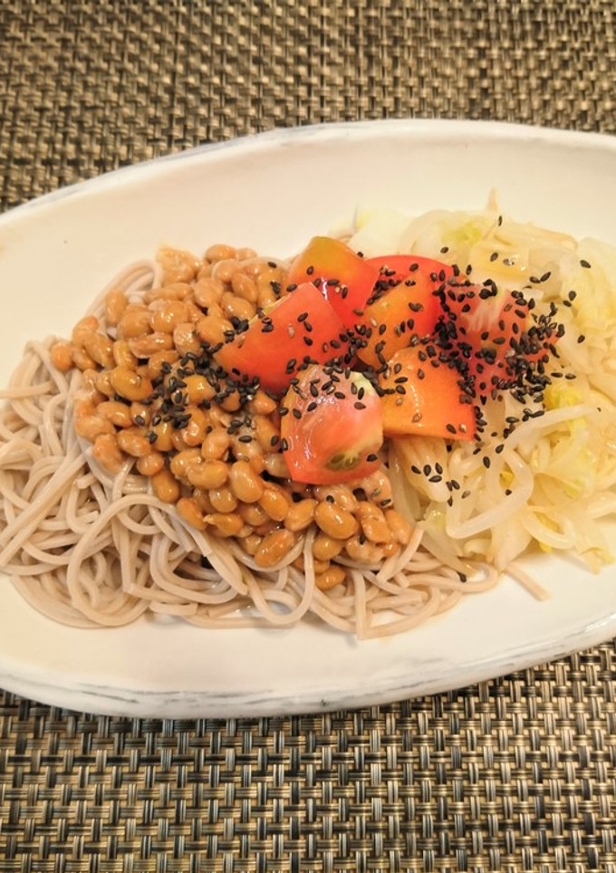 漬物と納豆の冷やしまぜそば-レシピのメイン写真