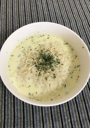 サッポロ一番！冷製コーンクリームラーメン-レシピのメイン写真
