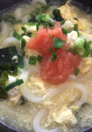 明太あんかけうどん-レシピのメイン写真