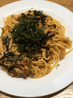 鯖缶とシメジの和風スパゲティ-レシピのメイン写真