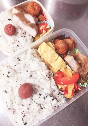 大食感パパのお弁当&自分用7-レシピのメイン写真