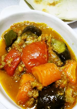 ビール片手に気楽に夏野菜カレー-レシピのメイン写真