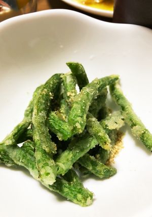 夏のおつまみ！インゲンの米粉揚げ-レシピのメイン写真