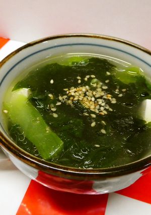 豆腐・小松菜・わかめの中華スープ☆-レシピのメイン写真