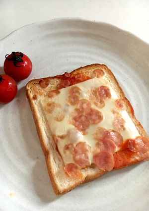 夏休み!ズボラピザトースト-レシピのメイン写真